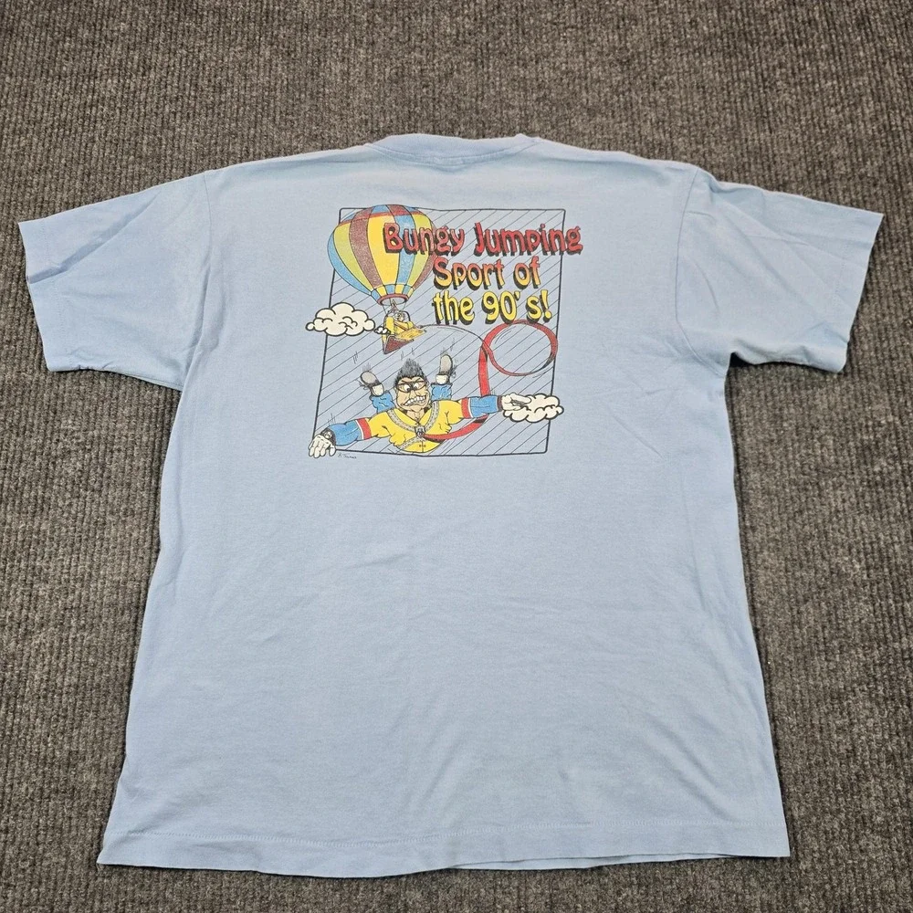 Vintage 90s Balloons Over Charlotte Shirt Men XL Bungy Jumping Single Stitch USA